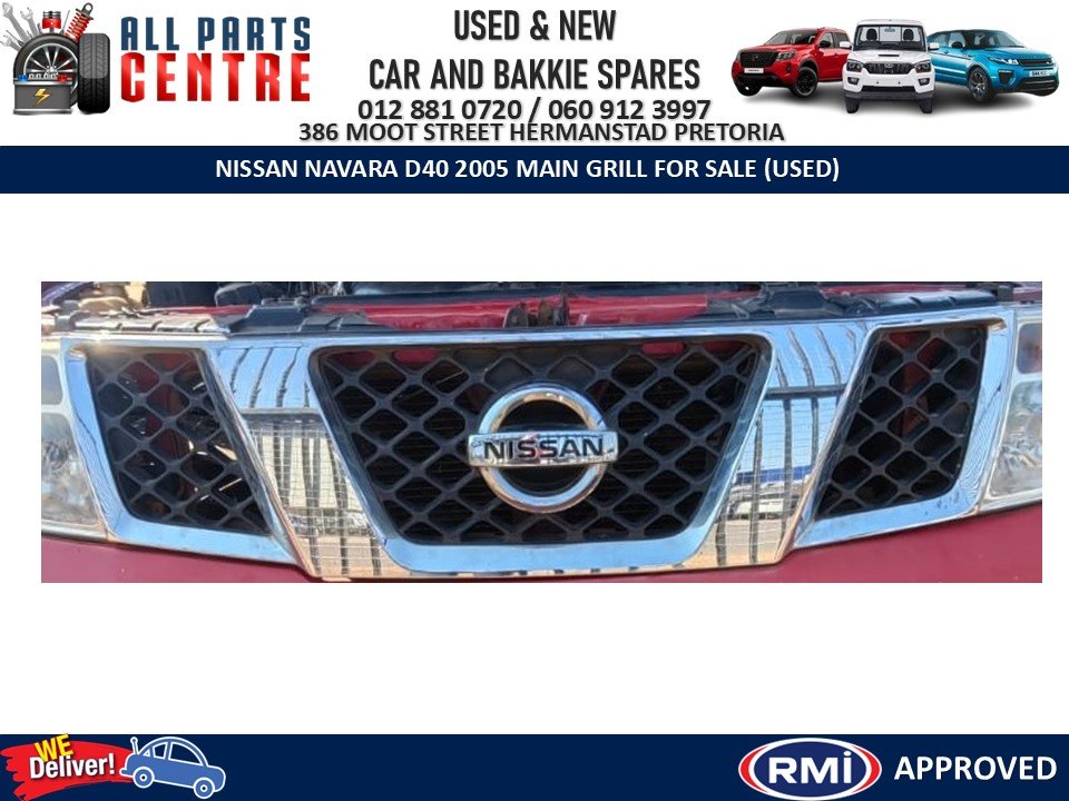 Nissan Navara D40 Main Front Bumper Centre Grill For Sale - Used - Private Seller Nissan Navara D40 Main Front Bumper Centre Grill For Sale - Used - Private Seller