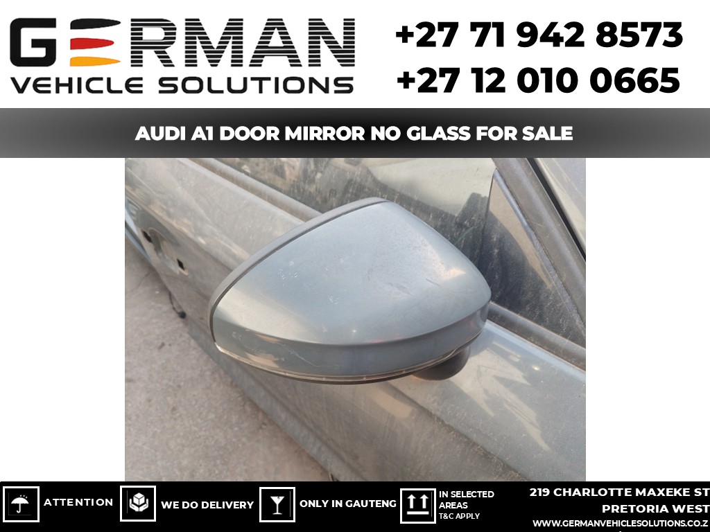 Audi a1 left side door mirror housing (no glass) – used unit