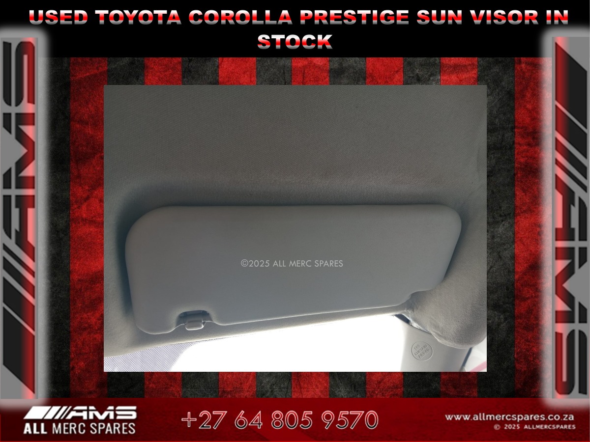 USED TOYOTA COROLLA PRESTIGE SUN VISORS AVAILABLE - Private Seller USED TOYOTA COROLLA PRESTIGE SUN VISORS AVAILABLE - Private Seller