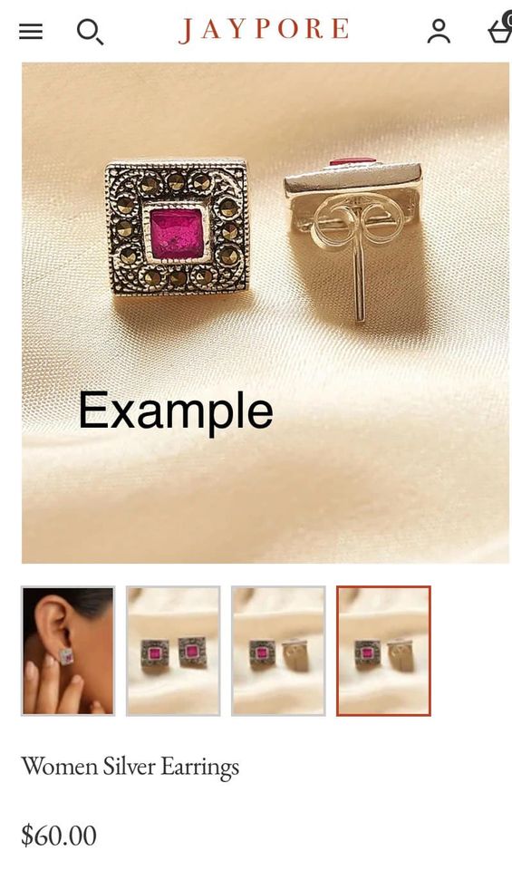 Vintage silver earrings