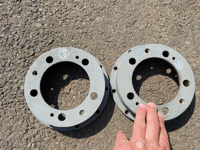 Porsche 911 hats for brake rotor discs.