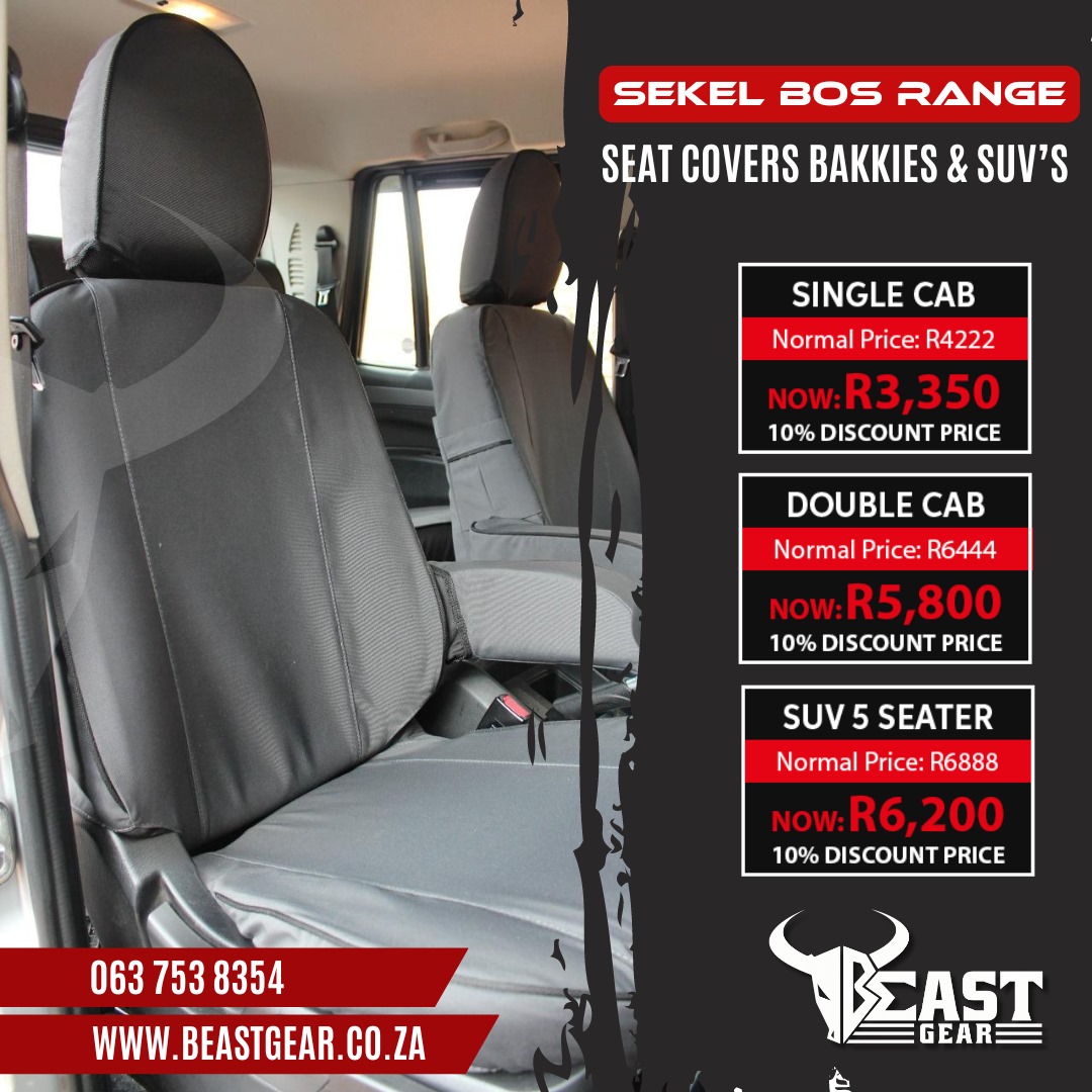 SEKELBOS RANGE SEAT COVERS Bakkie & SUV - Private Seller