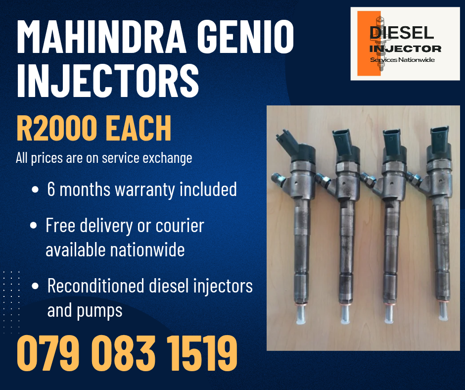 MAHINDRA GENIO INJECTORS FOR SALE WITH WARRANTY - Private Seller MAHINDRA GENIO INJECTORS FOR SALE WITH WARRANTY - Private Seller
