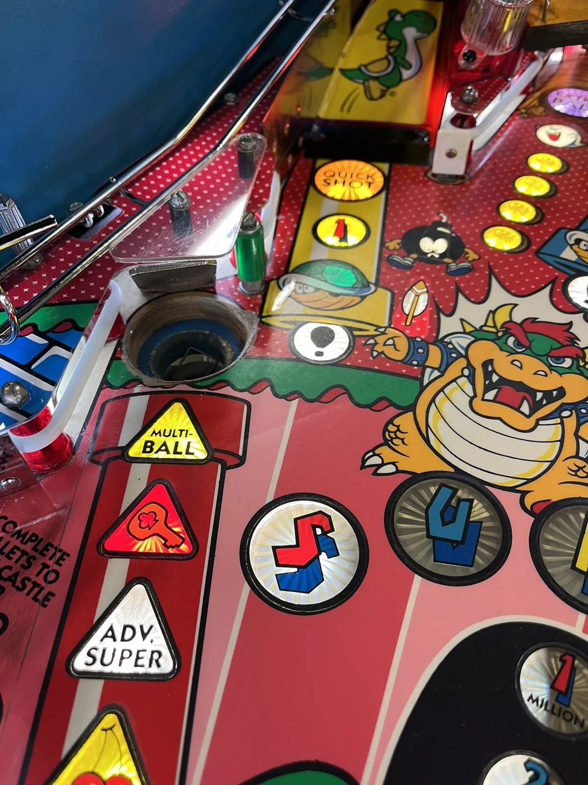 1992 Super Mario Bros Pinball Machine Leds Professional Techs Brothers Luigi