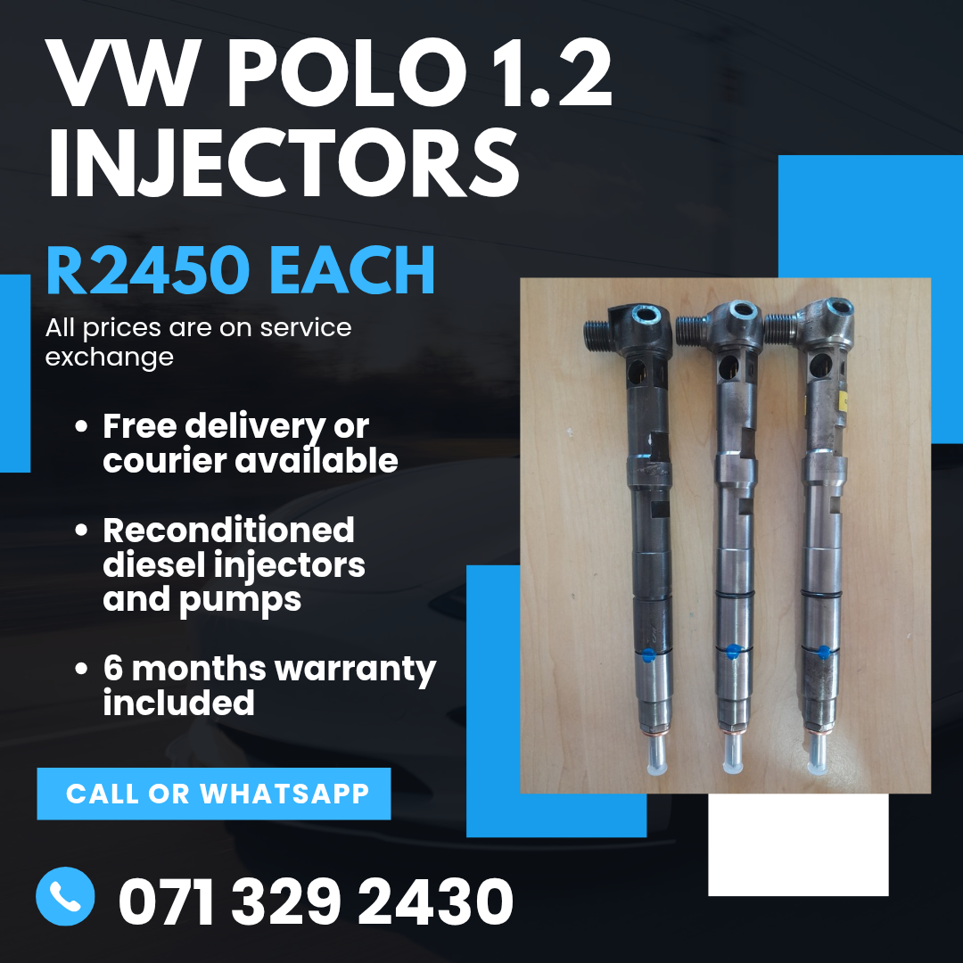 VW POLO 1.2 INJECTORS FOR SALE WITH WARRANTY INCLUDED - Private Seller VW POLO 1.2 INJECTORS FOR SALE WITH WARRANTY INCLUDED - Private Seller