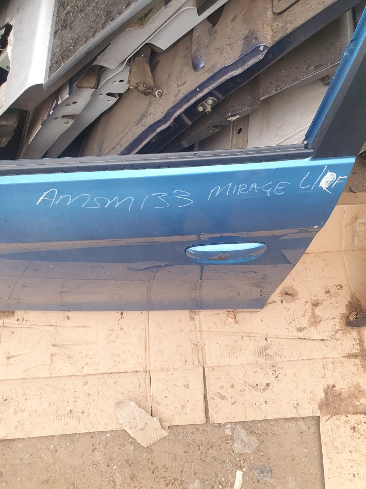 2014 Mitsubishi Mirage Replacement Car Door for Sale (Second-Hand) Blue - Private Seller 2014 Mitsubishi Mirage Replacement Car Door for Sale (Second-Hand) Blue - Private Seller