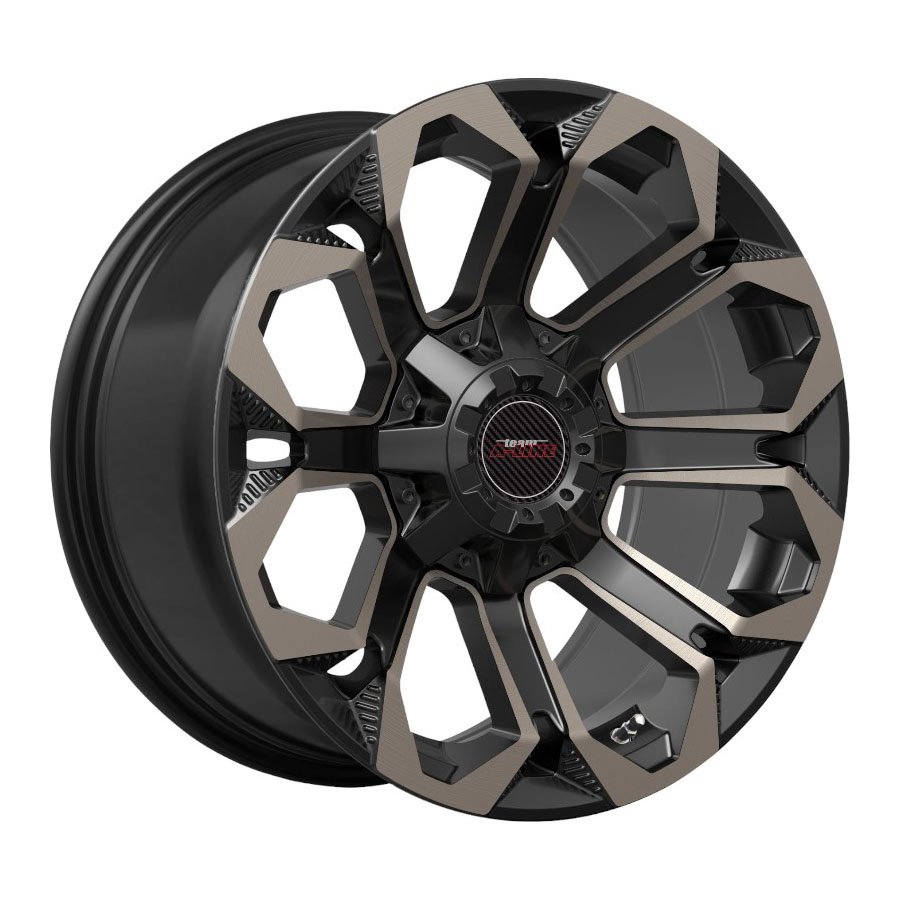 20″ A-Line Hurricane 5/127 Satin Black Tint Alloy Wheels