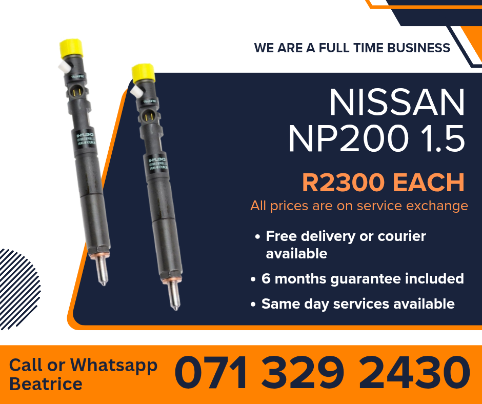 NISSAN NP200 1.5 DIESEL INJECTORS FOR SALE WITH WARRANTY - Private Seller NISSAN NP200 1.5 DIESEL INJECTORS FOR SALE WITH WARRANTY - Private Seller
