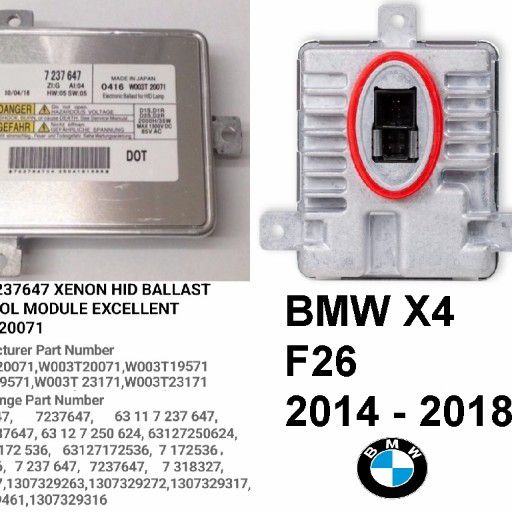 BMW X4 F26 Xenon ballast control module BMW X4 F26 Xenon ballast control module