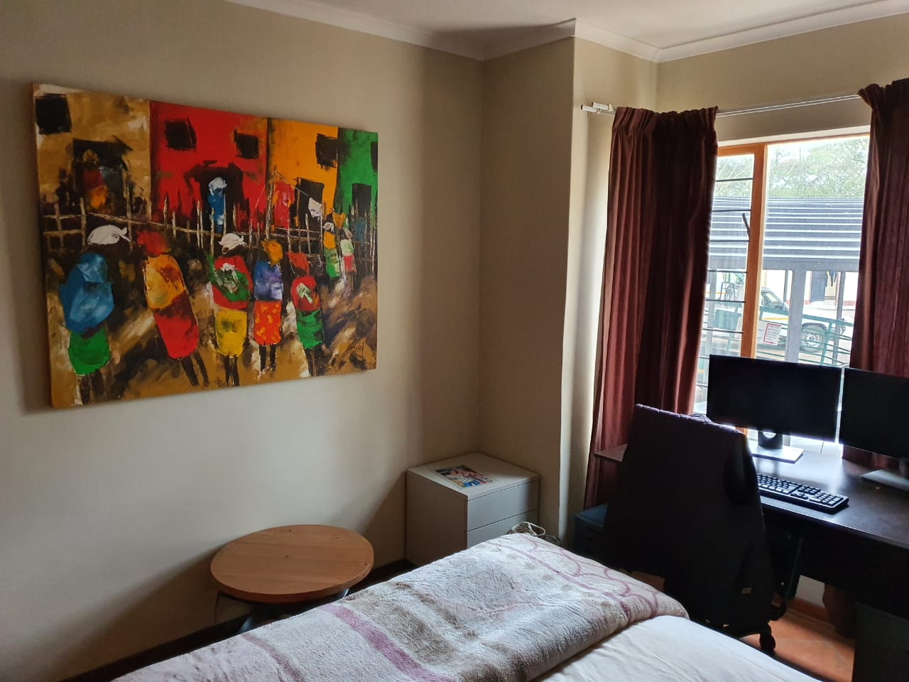 2 Bed, 1 Bath modern ground floor apartment for sale in 21 Zambezi Estate.