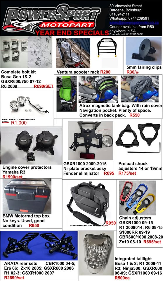 MOTORCYCLE SPARES SUPER BIKE