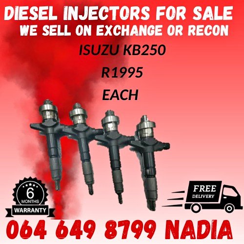 ISUZU KB250 DIESEL INJECTORS FOR SALE - Private Seller ISUZU KB250 DIESEL INJECTORS FOR SALE - Private Seller