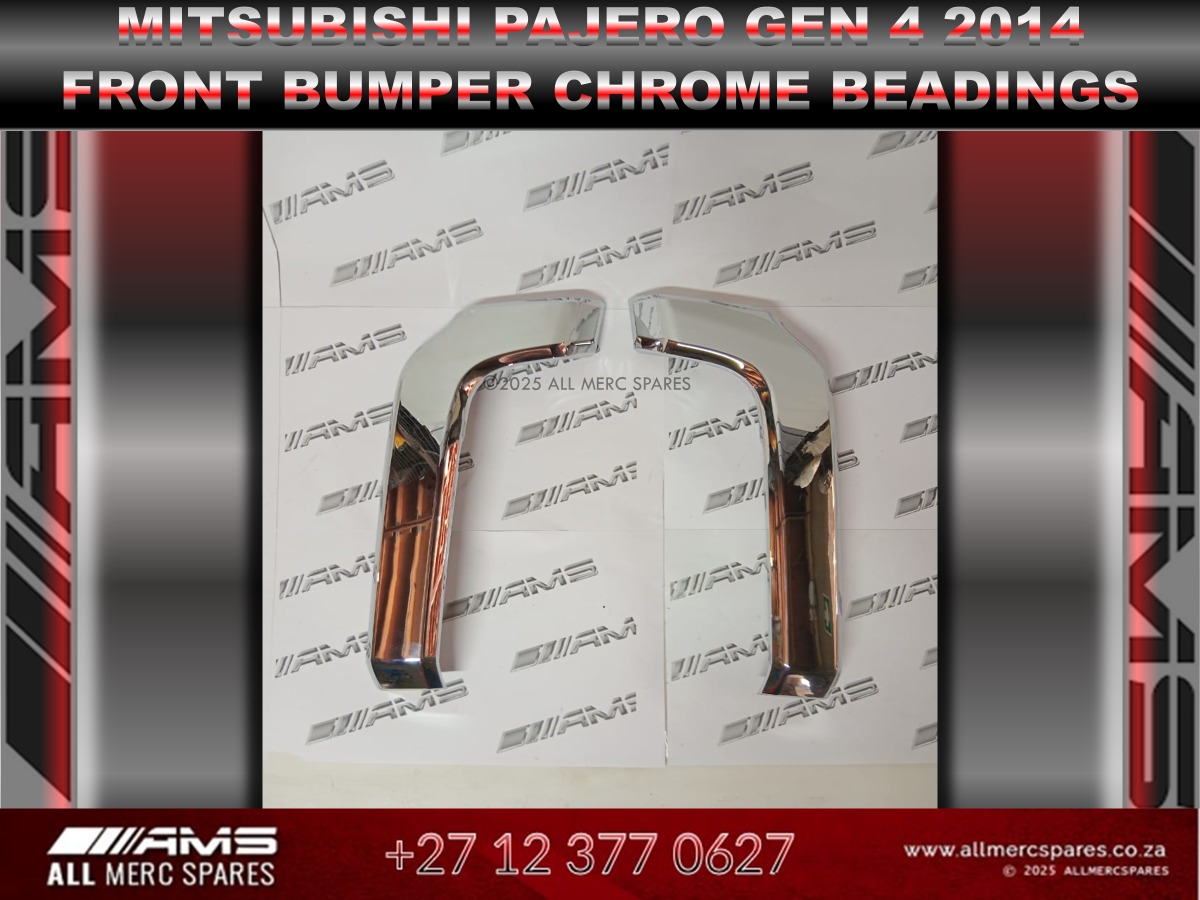 NEW MITSUBISHI PAJERO GEN 4 2014 FRONT BUMPER CHROME BEADING - Private Seller NEW MITSUBISHI PAJERO GEN 4 2014 FRONT BUMPER CHROME BEADING - Private Seller