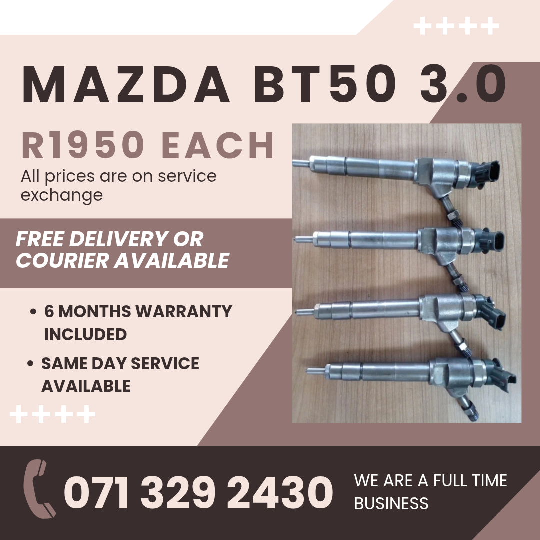 MAZDA BT50 3.0 INJECTORS FOR SALE WITH WARRANTY INCLUDED - Private Seller MAZDA BT50 3.0 INJECTORS FOR SALE WITH WARRANTY INCLUDED - Private Seller