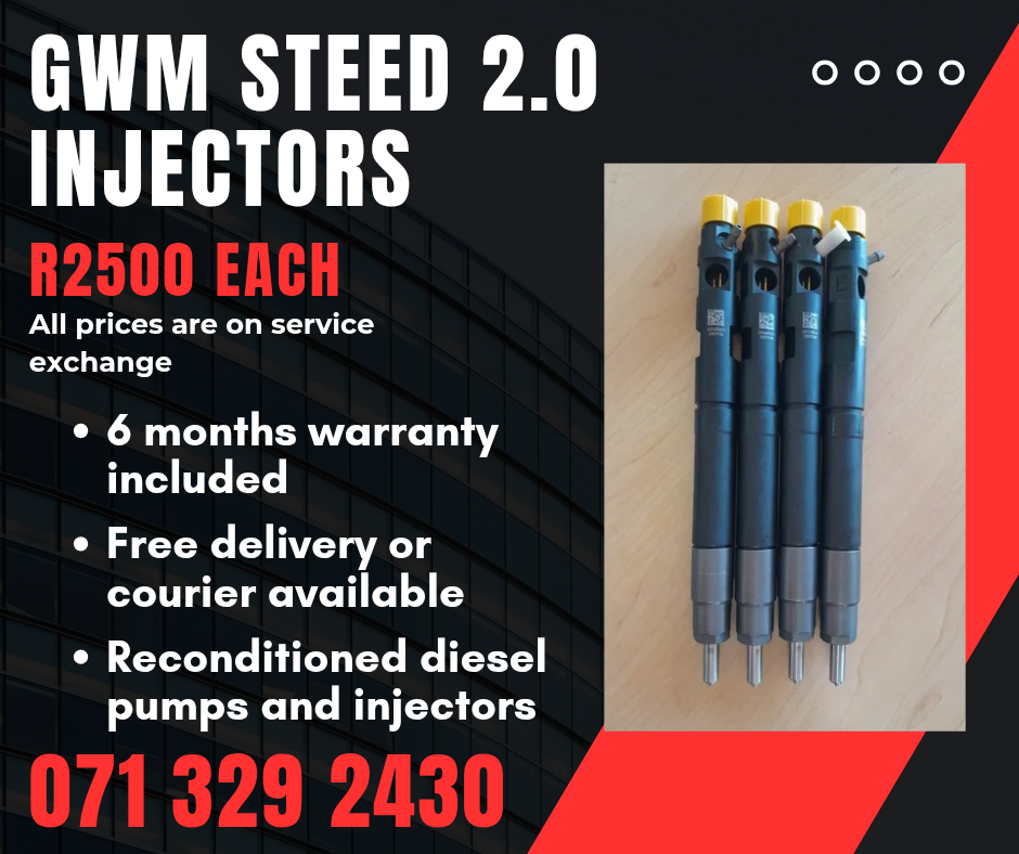 GWM 2.0 INJECTORS FOR SALE WITH WARRANTY - Private Seller GWM 2.0 INJECTORS FOR SALE WITH WARRANTY - Private Seller