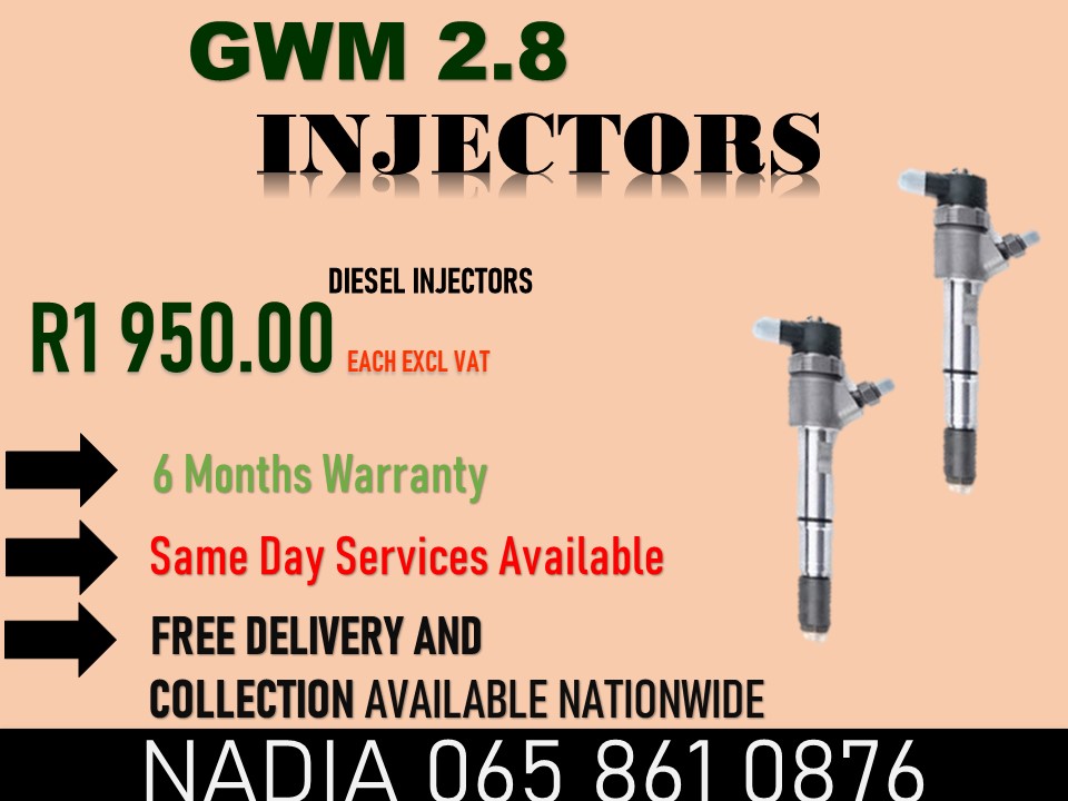 GWM 2.8 DIESEL INJECTORS FOR SALE OR TO RECON - Private Seller GWM 2.8 DIESEL INJECTORS FOR SALE OR TO RECON - Private Seller