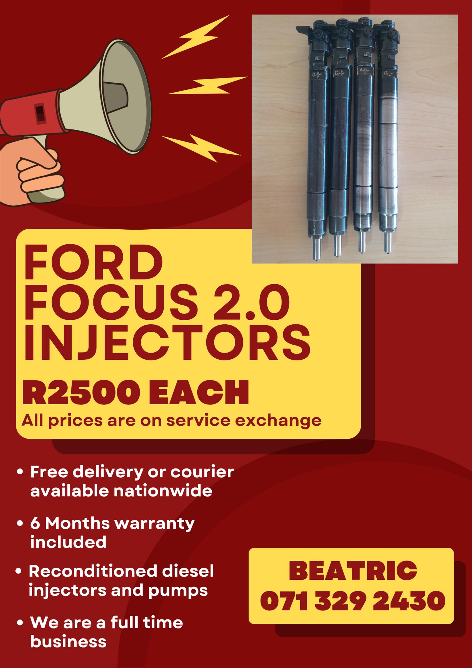 FORD FOCUS 2.0 INJECTORS FOR SALE WITH WARRANTY INCLUDED - Private Seller FORD FOCUS 2.0 INJECTORS FOR SALE WITH WARRANTY INCLUDED - Private Seller