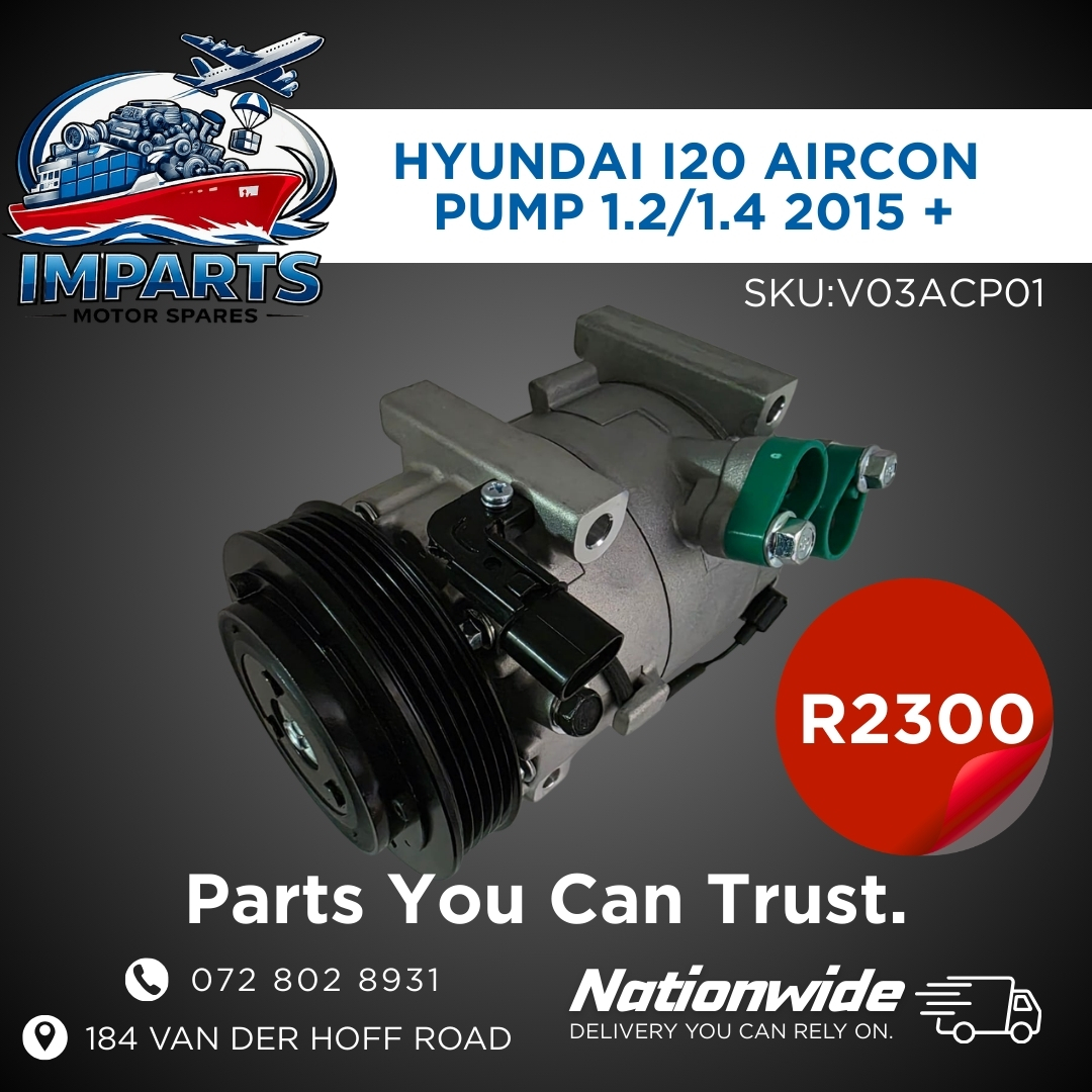 HYUNDAI I20 AIRCON PUMP 1.2 / 1.4 (2015+) - Private Seller HYUNDAI I20 AIRCON PUMP 1.2 / 1.4 (2015+) - Private Seller