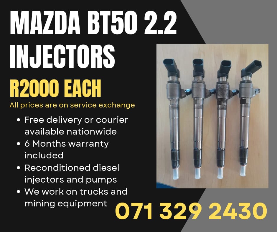 MAZDA BT50 2.2 INJECTORS FOR SALE WITH WARRANTY INCLUDED - Private Seller MAZDA BT50 2.2 INJECTORS FOR SALE WITH WARRANTY INCLUDED - Private Seller