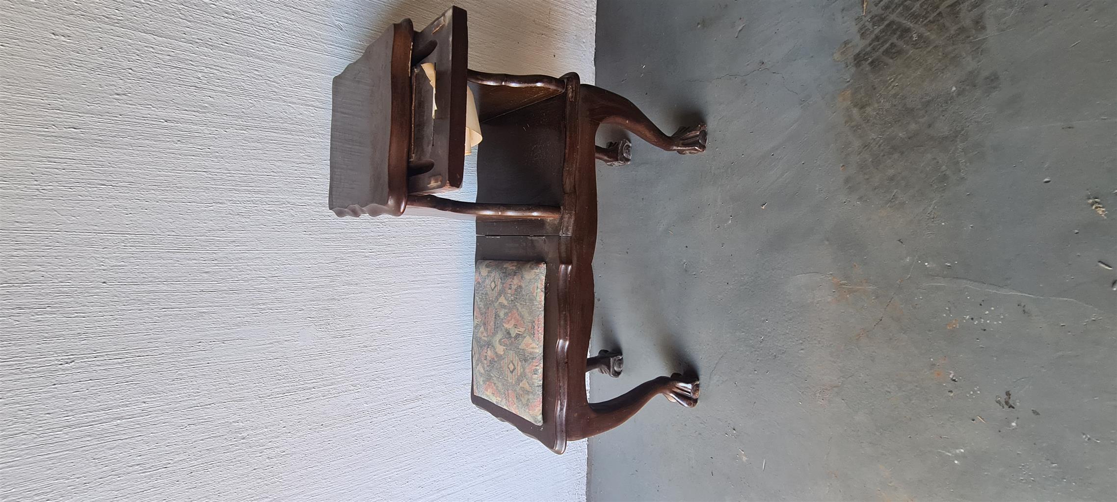 Antique telephone table Antique telephone table