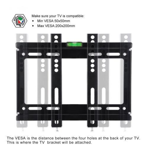 TV Wall Mount Bracket, Flat Panel TV Wall Bracket 14" ~ 42" inches. Brand New