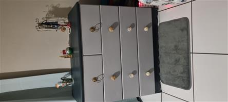 Chest of Drawer, recently re done and added new pretty draw knobs