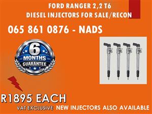 FORD RANGER 2.2 T6 DIESEL INJECTORS FOR SALE OR TO RECON NATIONWIDE