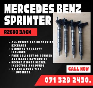 MERCEDES BENZ SPRINTER INJECTORS FOR SALE WITH WARRANTY 