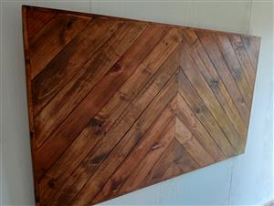 Custom made floating Headboard (Chevron)