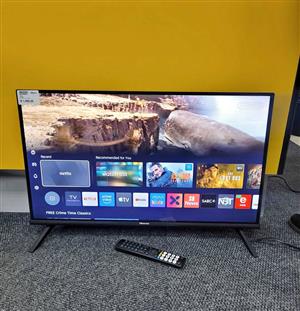Hisense 32-inch LED television (model 32A4K). (TV licence required)