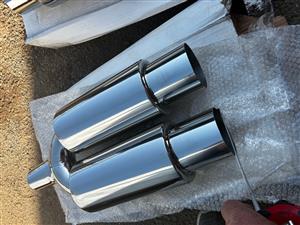 Exhaust back box Twin pipe 