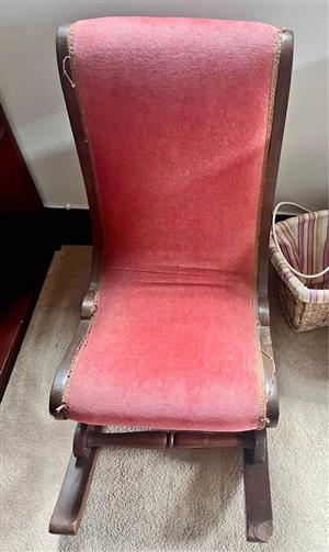 Antique nursery/sewing rocker