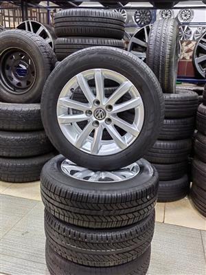  A set of 14inch polo vivo mags and tyres 