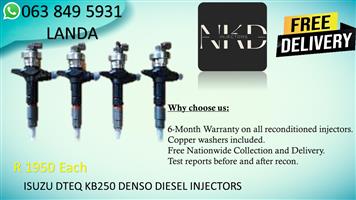 ISUZUN DTEQ KB250 DIESEL INJECTORS FOR SALE IN BENONI GAUTENG 