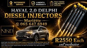 VAT EXCLUSIVE PRICES HAVAL 2L DIESEL INJECTORS