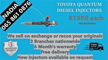 TOYOTA QUANTUM DIESEL INJECTORS FOR SALE BY NKD DIESEL INJECTORS
