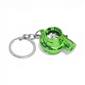Keyring with Lightup Turbocharger & Boost Noise (Green)