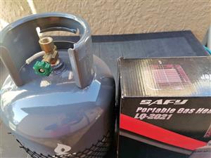 Gas cylinder 5kg,,portable gas heater /cooker top combo