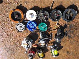 Lot fishing rods and reels