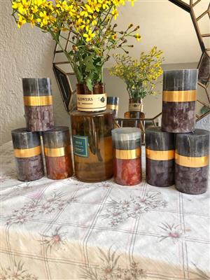 Six candles available for collection