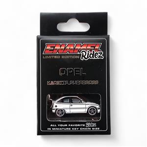 Opel Kadett Superboss White - Die-Cast Enamel Keychain