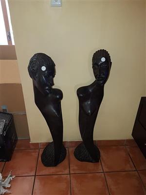 Black armless decor sculptures for sale