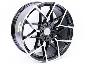 18″ GR0245 5×120 Black Machine Face Alloy wheels
