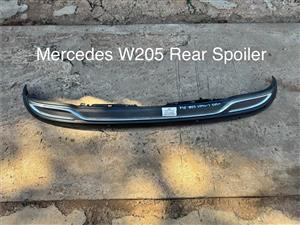 Mercedes W205 Rear Bumper Spoiler