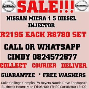 NISSAN MICRA 1.5 DIESEL INJECTORS FOR SALE