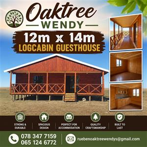 12m by 14m logcabin guesthouse