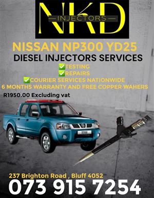 High Quailty injectors for Nissan Np300 