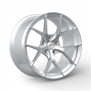 18″ A-Line VX 5/112 Arctic Silver Flow Form Alloy Wheels
