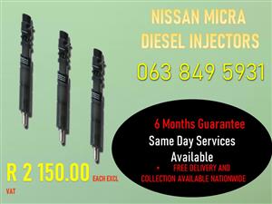 NISSAN MICRA 1.5 DIESEL INJECTORS HARTBEESPOORT NORTH WEST 