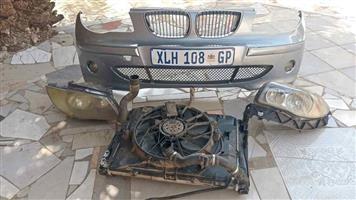 BMW E87 bumper  radiator set and headlight